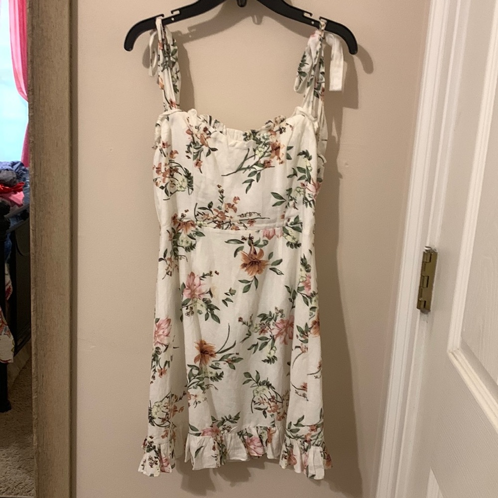 Floral Tie Dress Size Small